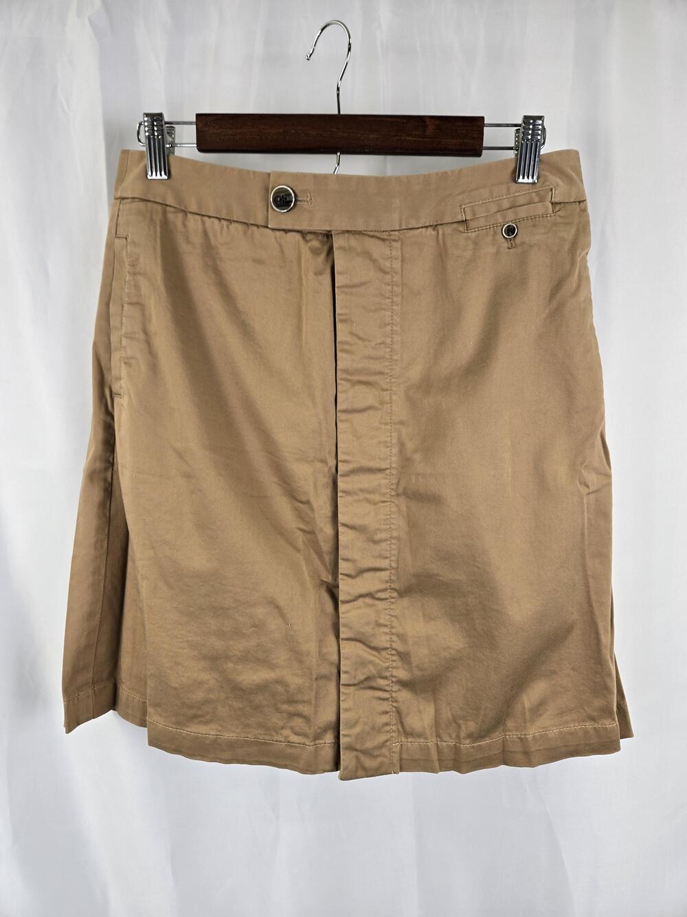 Banana Republic Heritage Skirt Womens 6 Beige Stretch Twill A Line Knee Length